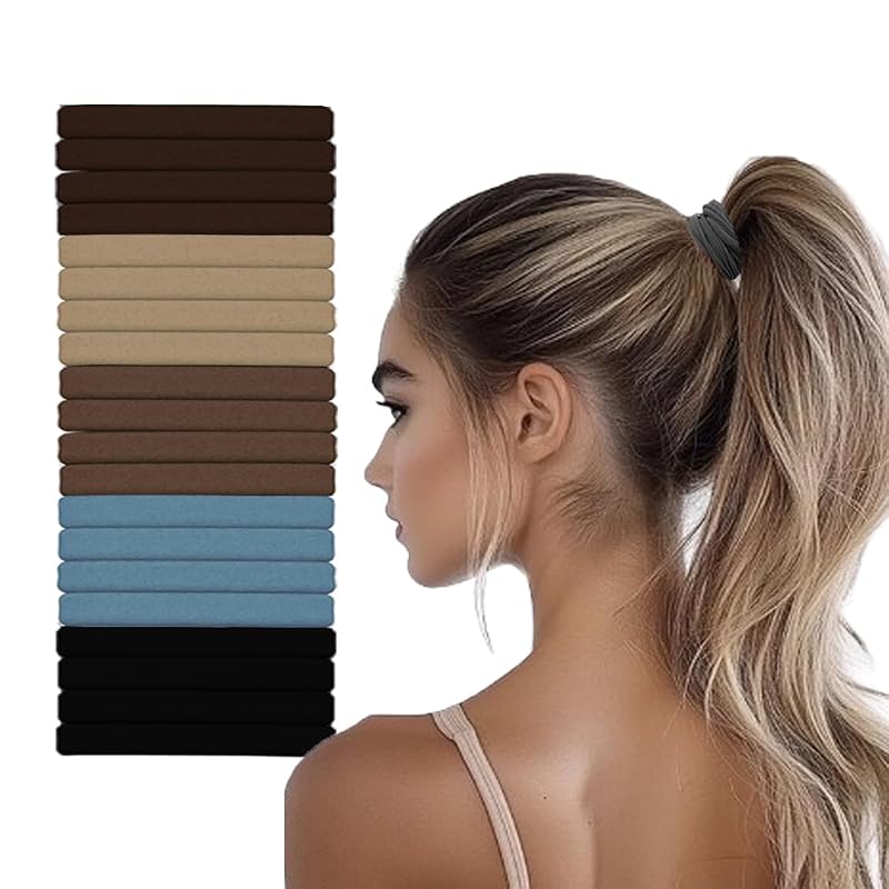 Hair Ties No Damage - Strong Stretchy No Breakage SnagFree Hair Bands