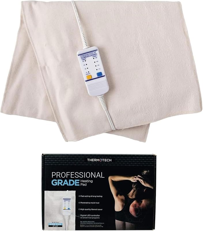 Thermotech Professional Grade Heating Pad with Automatic Moist Heat