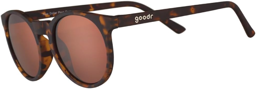 goodr Polarized Round Sunglasses UV400 Protection No Slip No Bounce