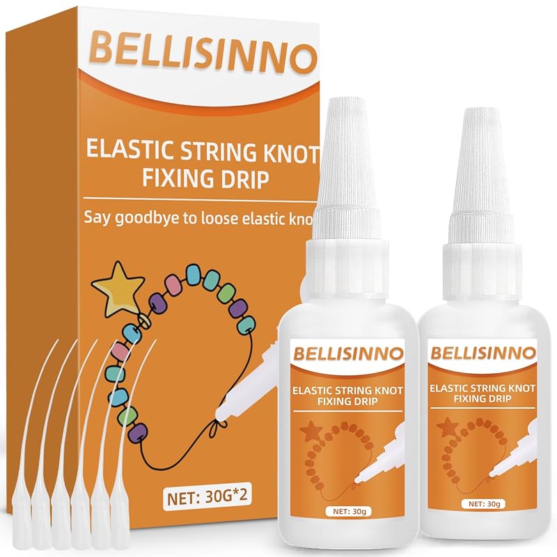 Professional Clear Bracelet Glue for Elastic String Knot Fixing, Stret