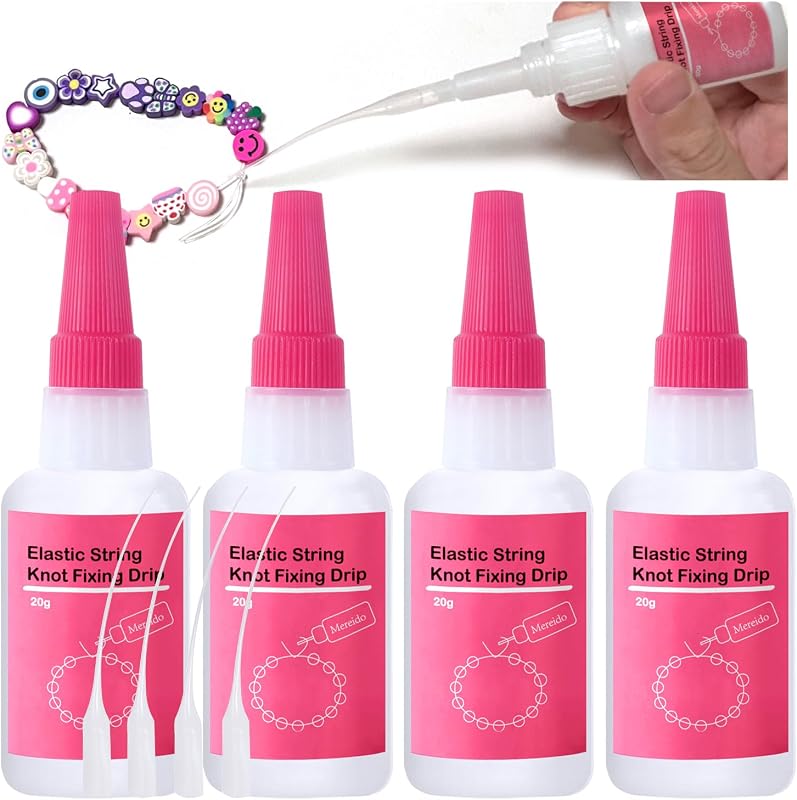 Bracelet String Professional Elastic Knot Fixing Drip Clear Glue for C