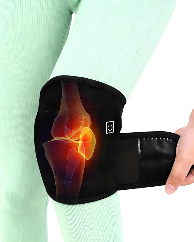 USB Heated Knee Brace with 3 Temperature Settings for Arthritis Joint
