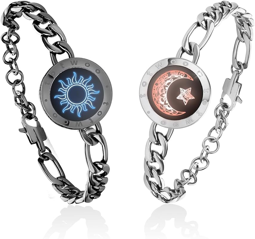 TOTWOO Smart Couples Touch Bracelet with Light & Vibration, Bluetooth