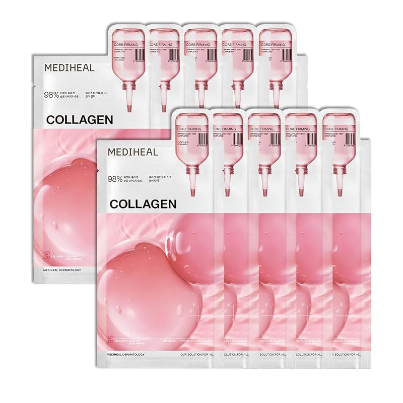 MEDIHEAL Essential Face Mask for Skin Firming, Plumping Hydration, and