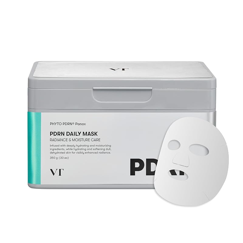 VT COSMETICS PDRN Daily Hydrating 30 Sheets Mask, Vegan PDRN Face Mask