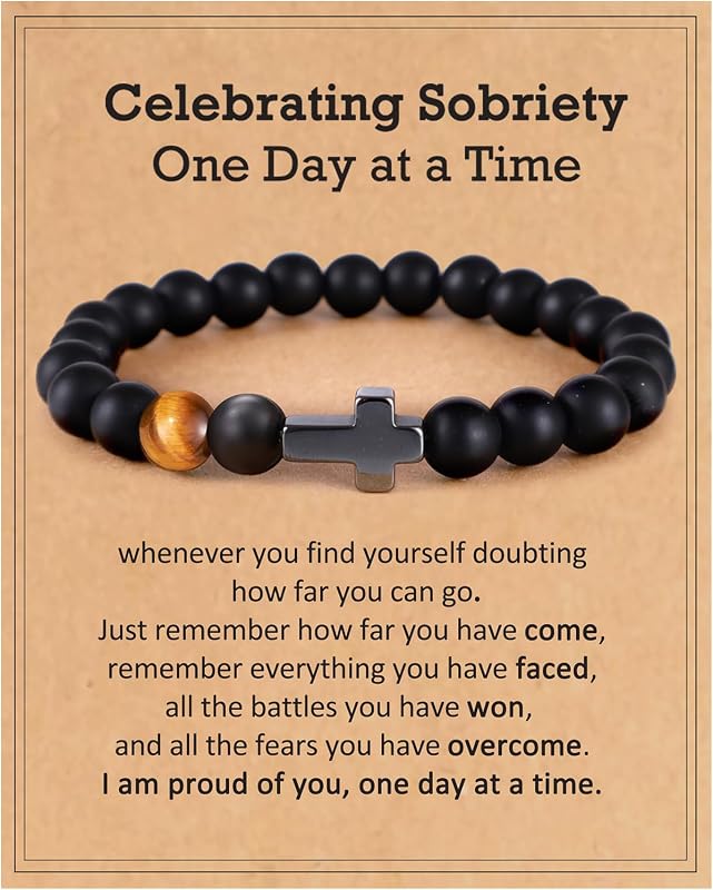 Sobriety Anti Alcohol Bracelet for Men & Women – Stop Drinking Manifes