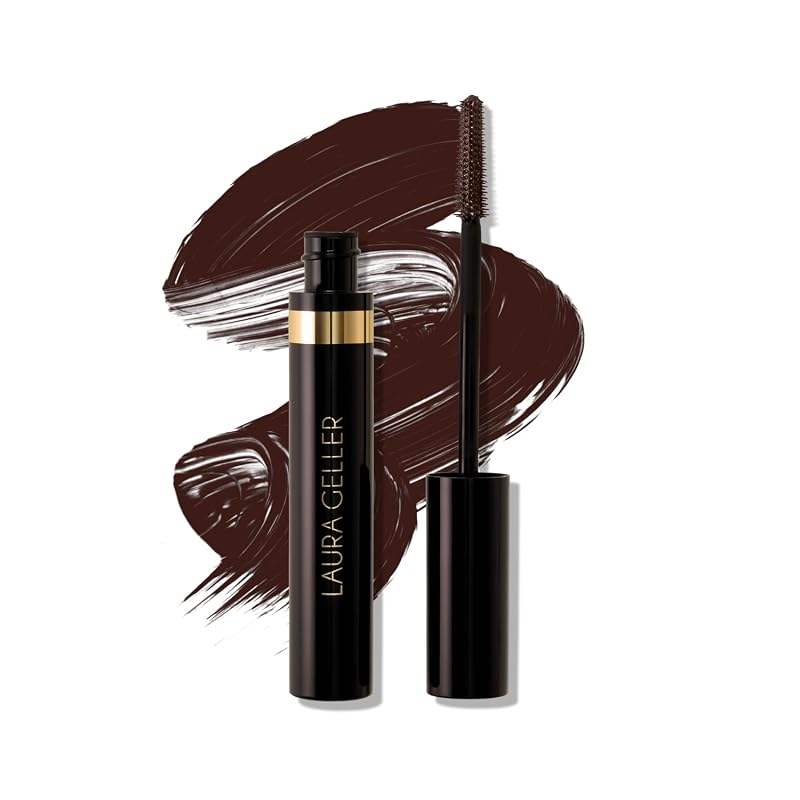 LAURA GELLER NEW YORK Kajal Longwear Mascara in Brown, Smudge-Proof Vo