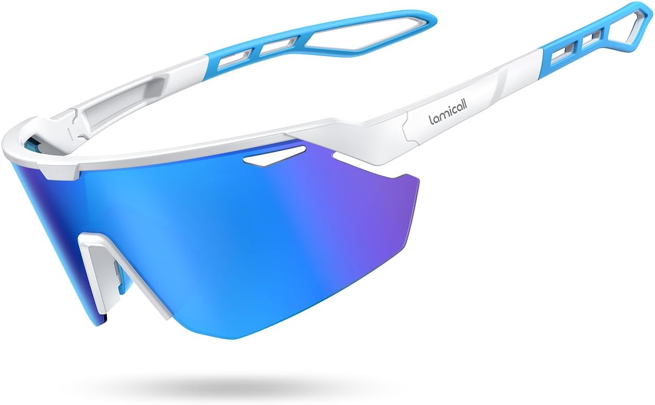 Lamicall 24g Polarized Sports Sunglasses for Men Women UV400 Protectio