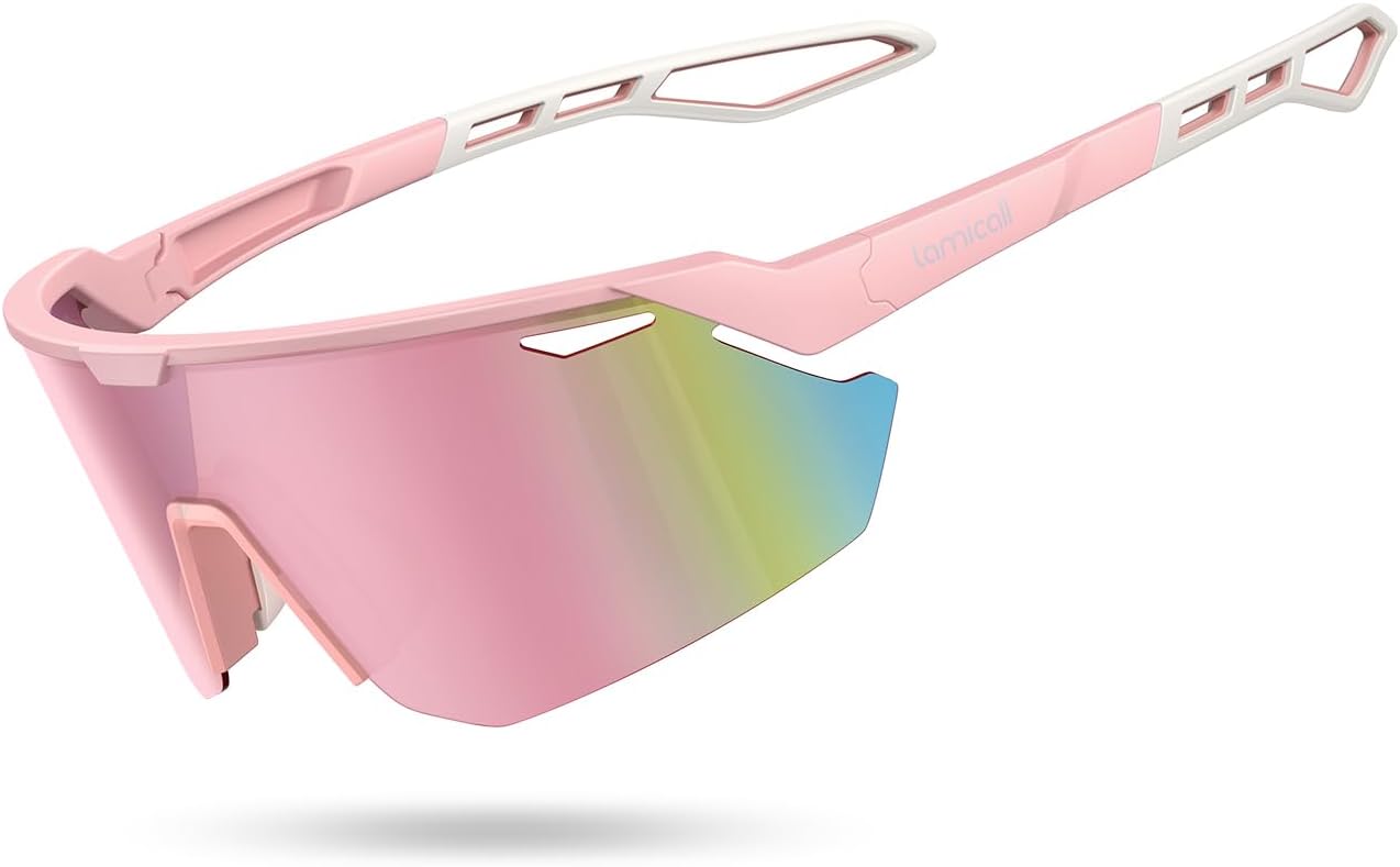 Lamicall 24g Polarized Sports Sunglasses for Men Women UV400 Protectio