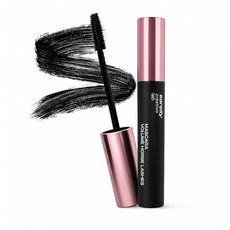 SARELLY Horse Lashes Waterproof Vegan Mascara for Volume, Length, and