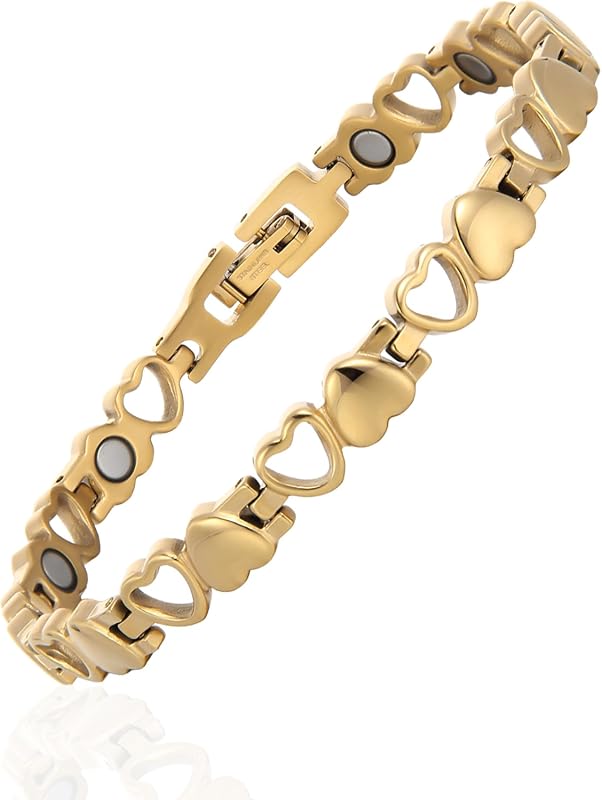 BioMag Titanium Steel Magnetic Bracelet for Women, Pure Copper Wristba