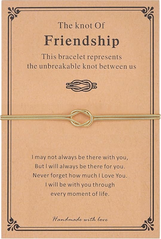 morniface Love Knot Bracelet – Dainty Gold Matching Couples & Friendsh