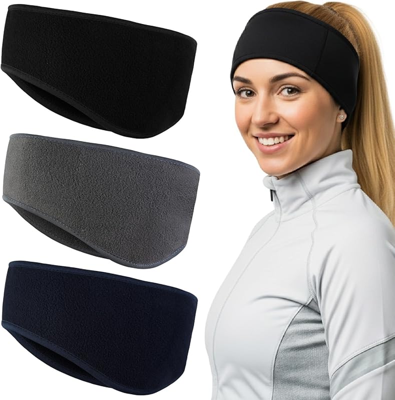 Huachi Ear Warmers Running Headband for Men Women
