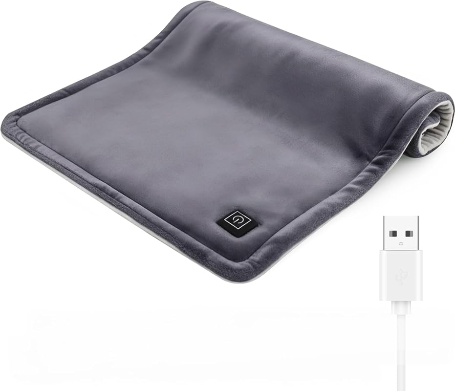 USB Heating Pad for Travel and Outdoor Warmth, 5V Small Heated Pad with 3 Heat Settings