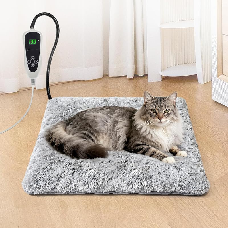 GOLOPET Cat Heating Pad with Smart Thermostat, UL Certified, Waterproo