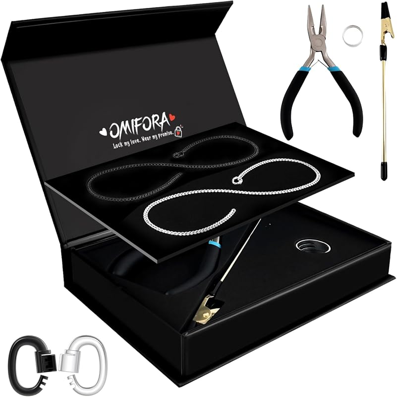 omifora Permanent Infinity Bracelet Kit with Ring Clasp Romantic His a