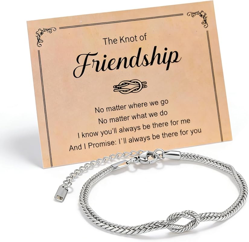 iWenSheng Love Knot Friendship Bracelet, Birthday Christmas Gift for Women