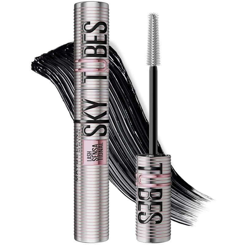 Maybelline Lash Sensational Sky Tubes Mascara, Extension-Like Length,