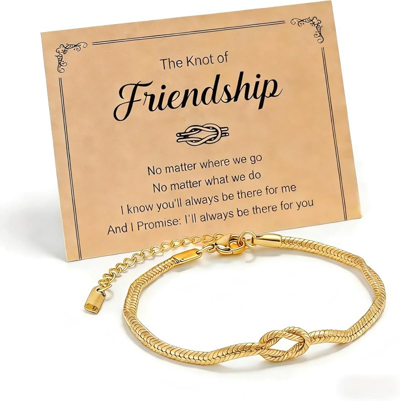 iWenSheng Love Knot Friendship Bracelet – BFF Christmas Gift for Women