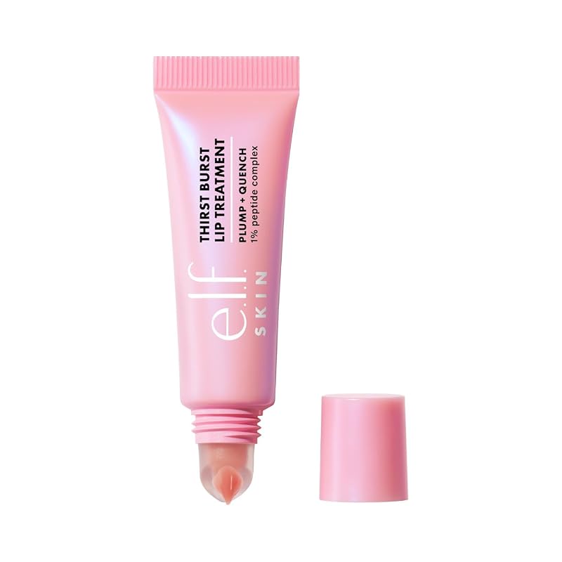 e.l.f. SKIN Thirst Burst Lip Treatment, Hydrating Balm for Plumping and Dry Lips, Guava