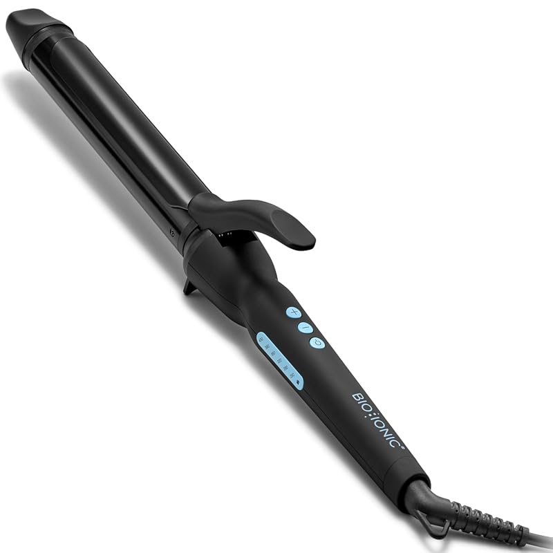 Bio Ionic Barrel Curling Iron with Moisture Heat Tech & NanoIonic MX, 