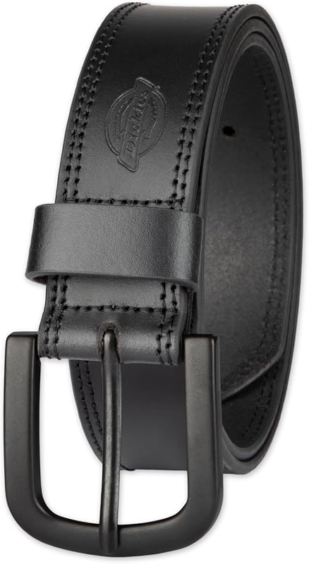 Dickies Mens Genuine Leather Belt, Durable Casual Style