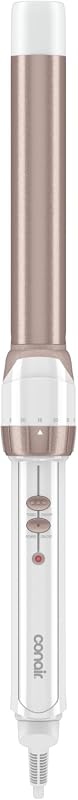 Conair CD705L Double Ceramic 1-Inch Clamp-Free Curling Wand for Beachy