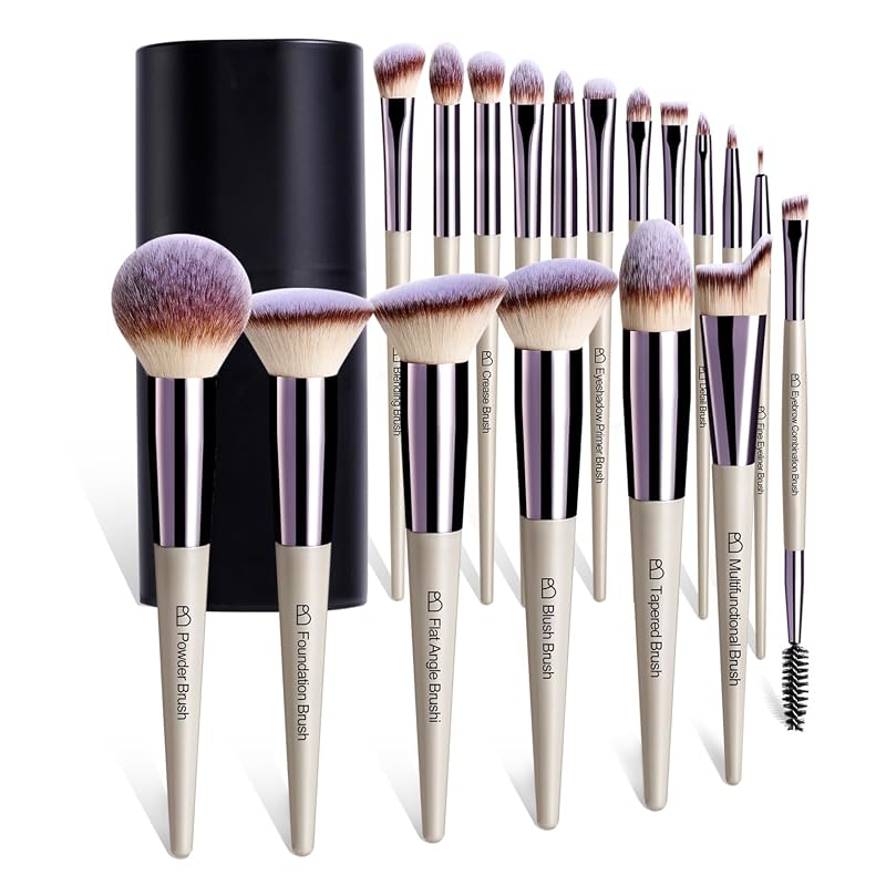 BS-MALL 18-Piece Professional Synthetic Makeup Brush Set