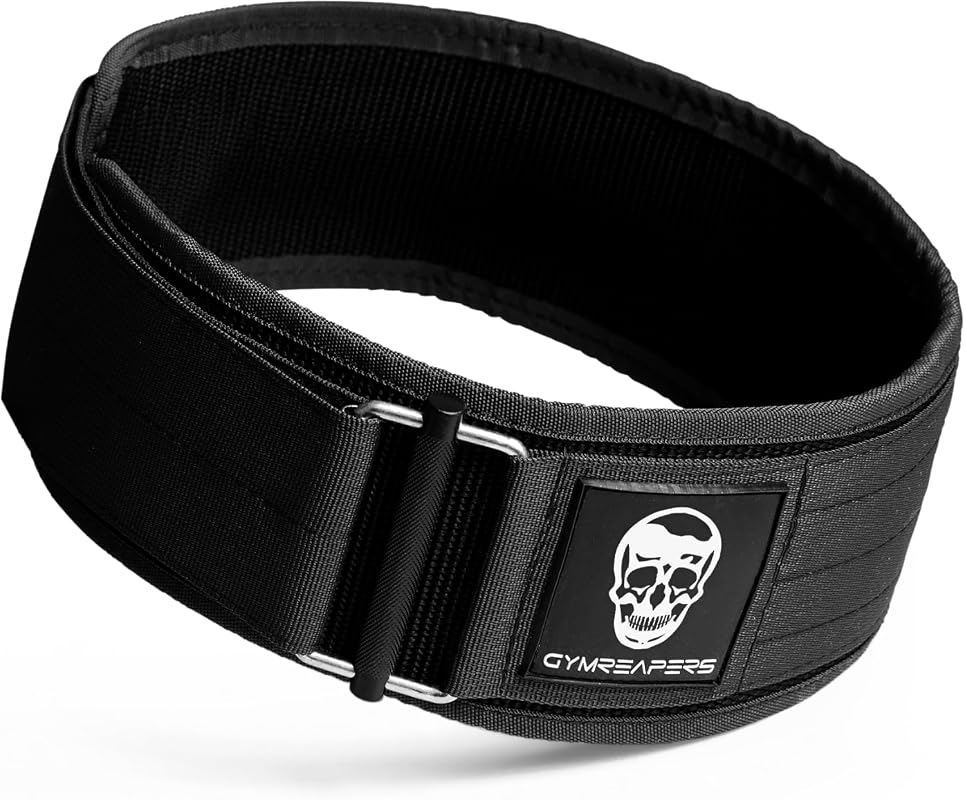 Gymreapers Quick Locking Belt – Powerlifting Deadlift Belt with 4\