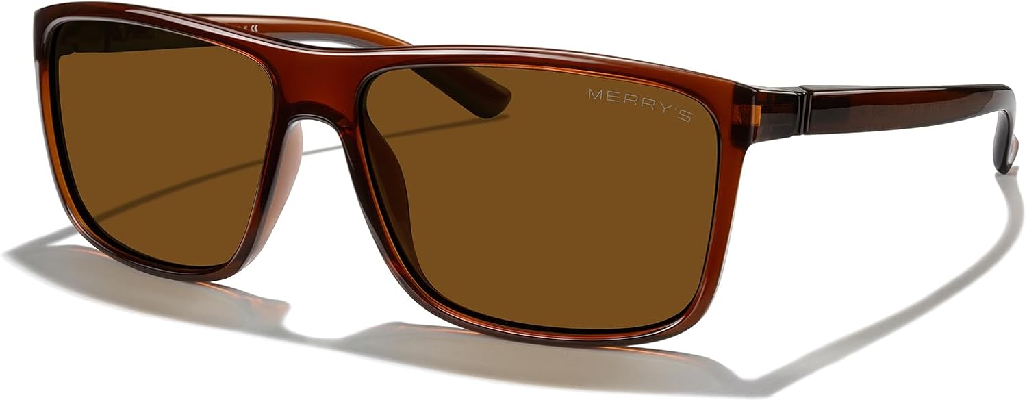 MERRY'S Rectangular Polarized Sports Sunglasses