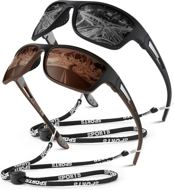 WEAROYO Polarized Rectangular Sunglasses