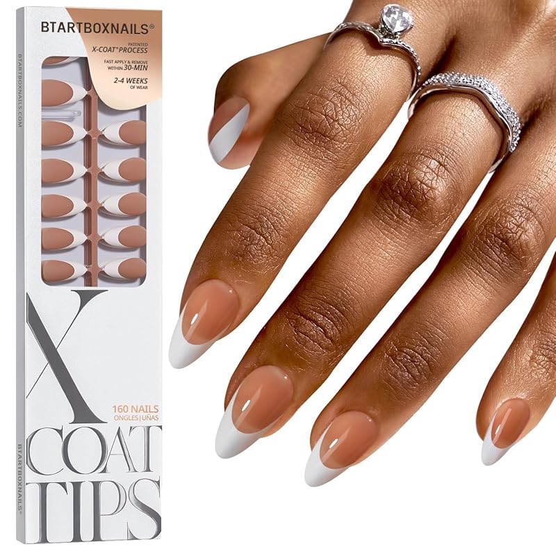 BTArtboxnails Medium Almond French Tips