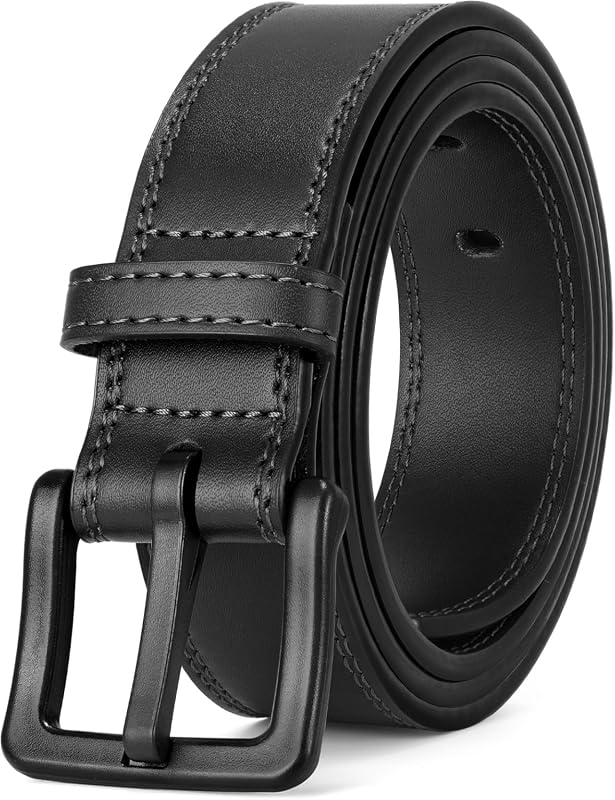 XZQTIVE Metal Free Hypoallergenic Leather Belt for Jeans and Dress, Ni