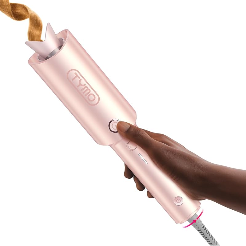 TYMO Automatic Rotating Curling Iron with Ceramic Coating, 500M Ionic,