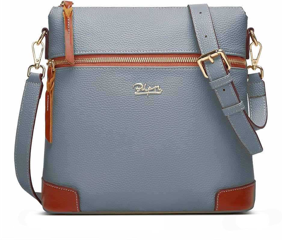 BOYATU Designer Leather Crossbody Bag for Women, Trendy Genuine Leathe