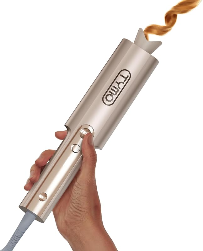 TYMO CurlPro Plus Rotating Iron with Long Barrel, Ceramic, 600M Ionic,