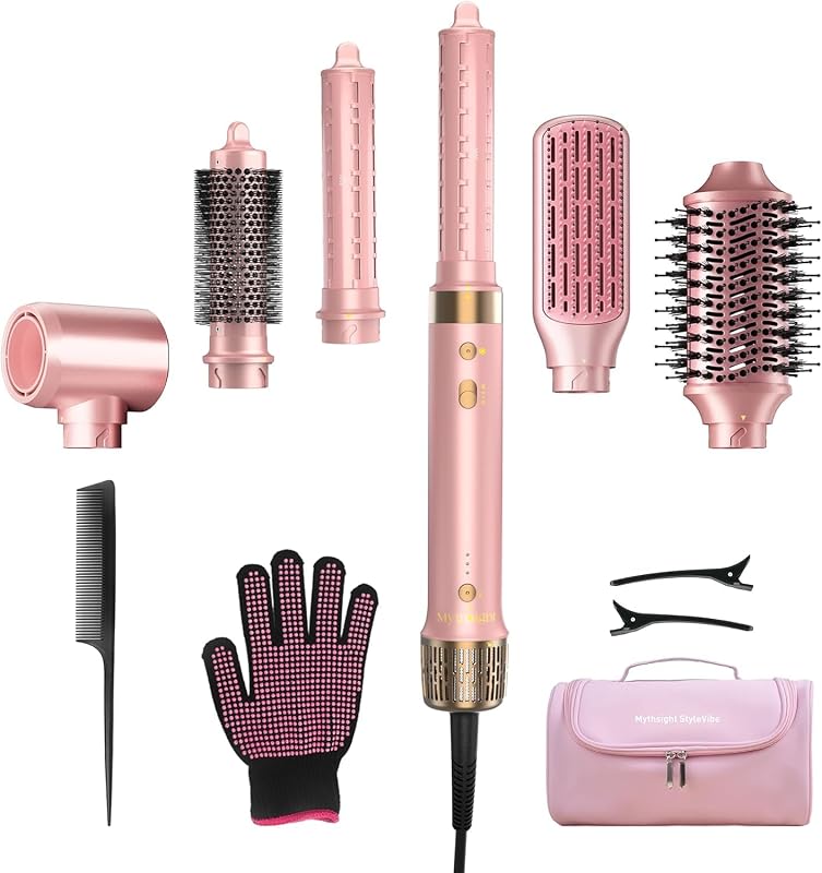Mythsight StyleVibe 6-in-1 Air Styler with Auto‑Wrap Curl, Fast Drying