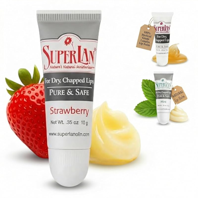 Strawberry Lanolin Lip Balm
