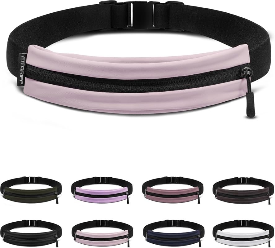 Fitgriff Running Belt V2 Slim Fanny Pack, Phone Holder for Jogging, Fi