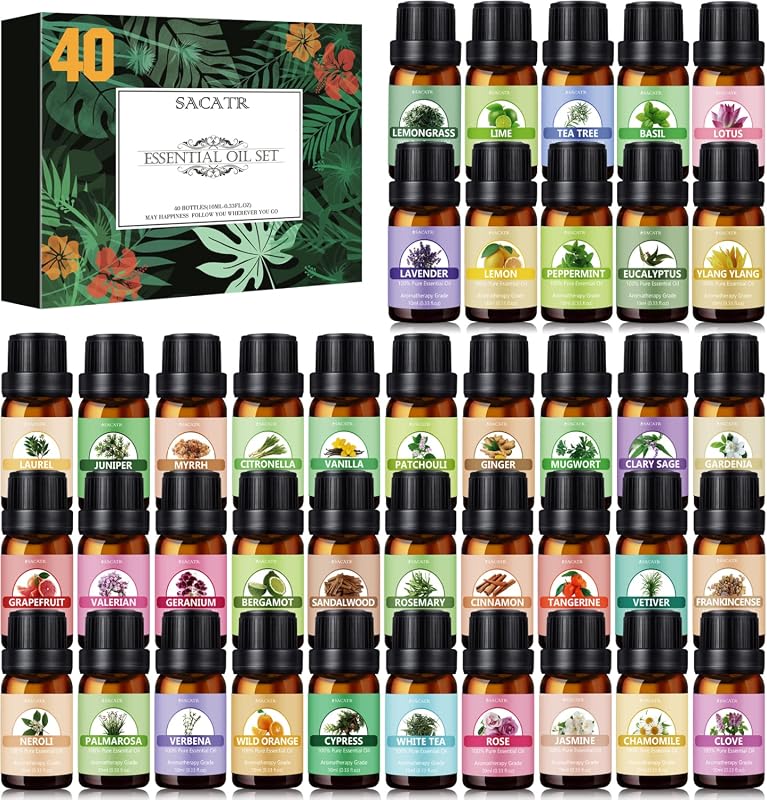 SACATR 40-Piece Essential Oils Set