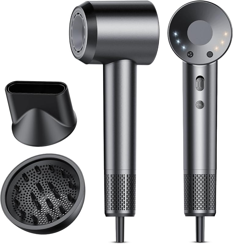 aowoka Hair Dryer with 160k RPM, 500M ions, heat‑control, low noise, f
