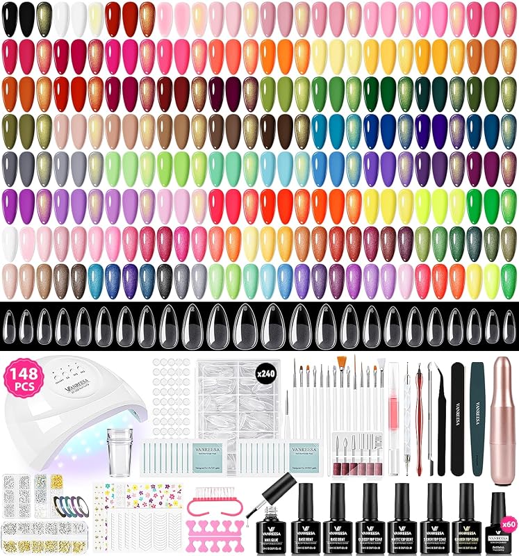 VANREESA 148Pcs Gel Nail Kit