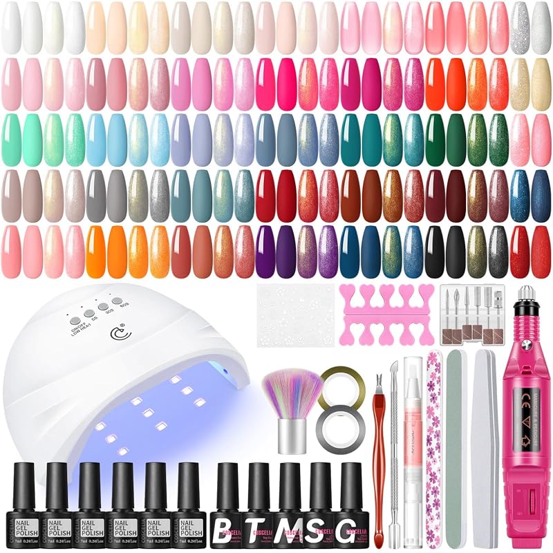 COSCELIA 53pcs Gel Nail Kit