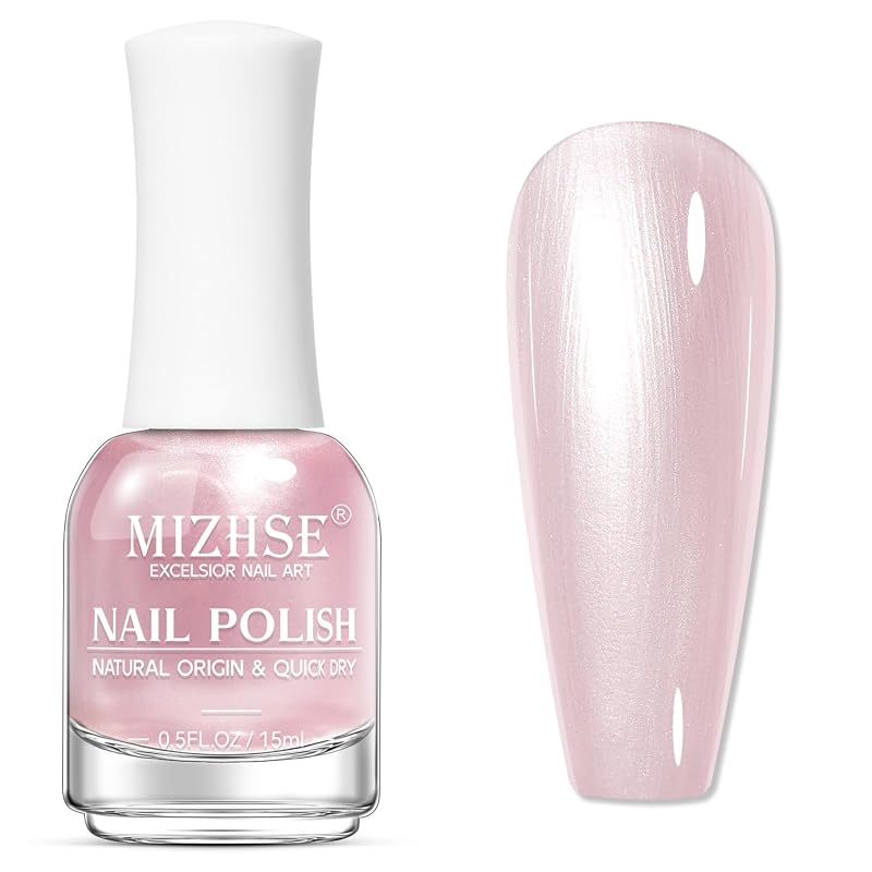 MIZHSE Pearlescent Pink Nail Polish