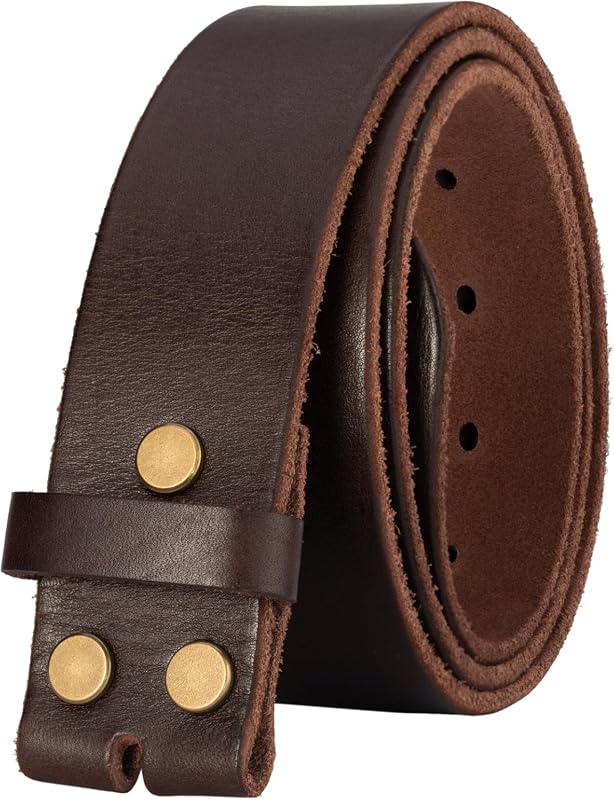 No Buckle Full Grain Leather Belt
