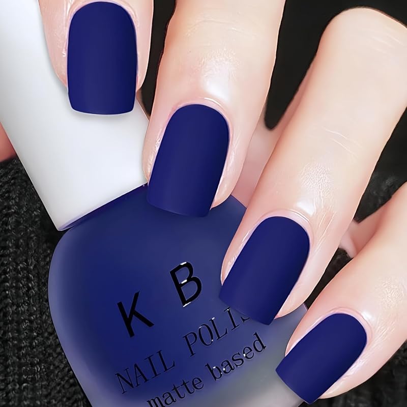 Matte Royal Navy Blue Polish