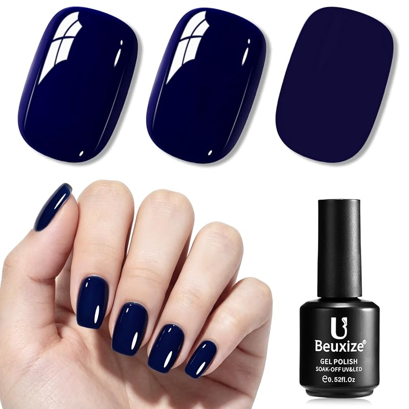 Midnight Navy Blue Gel Polish