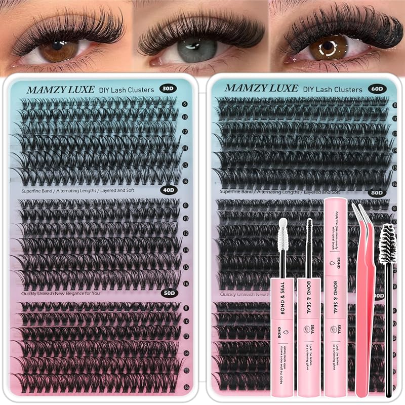 708Pcs Wispy Lash Cluster Extension Kit