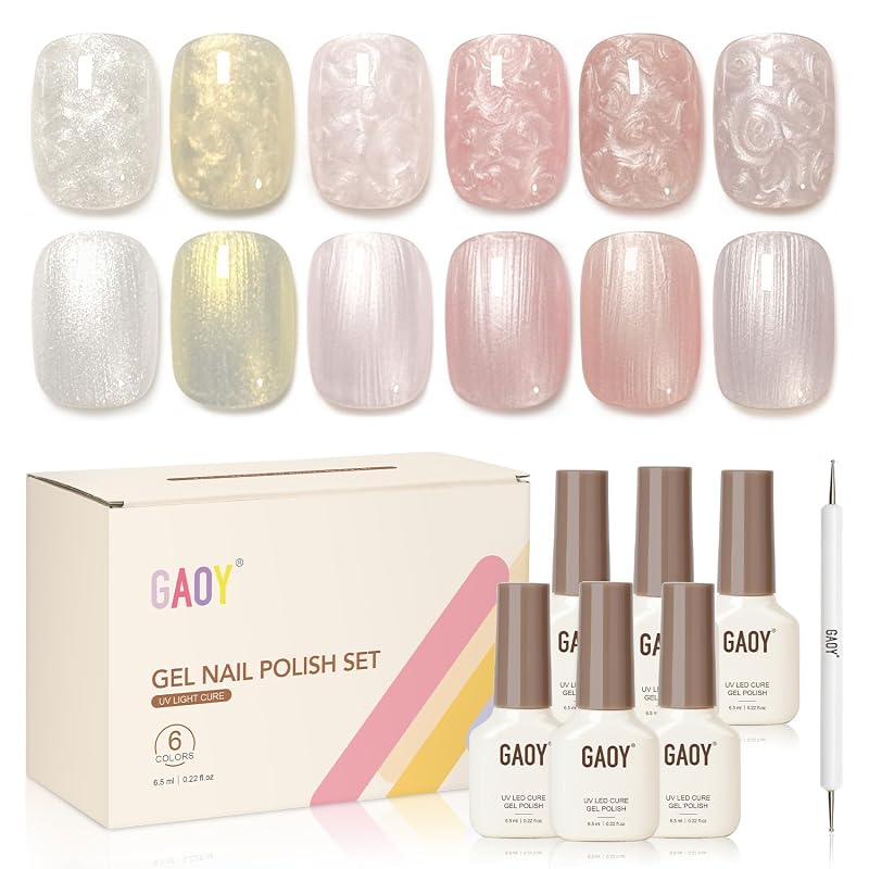 GAOY Pearl Gel Nail Polish Set