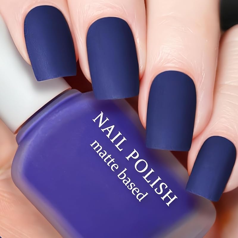 NovaCharm Matte Navy Blue Polish